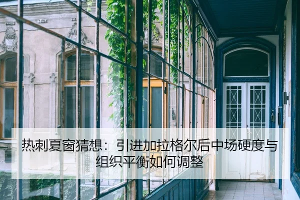 热刺夏窗猜想：引进加拉格尔后中场硬度与组织平衡如何调整